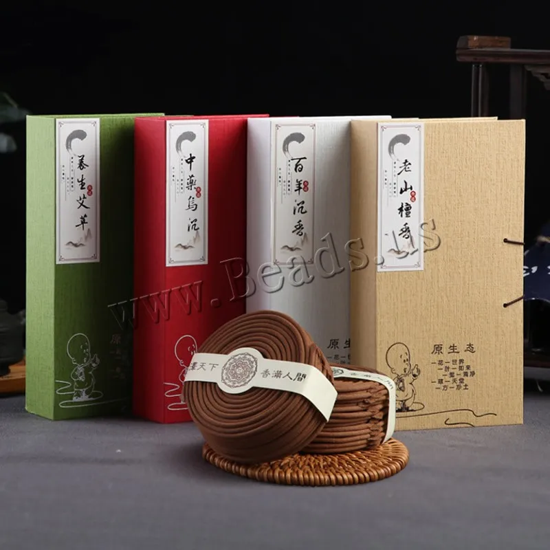 

About 40pc/Box Natural Sandalwood Incense Home Aromatherapy Maker Spice Indoor Antiseptic Refreshing Home Fragrance Coil Incense