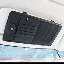 Новая шторка Автомобильная сумка Автомобильный солнцезащитный козырек CD держатель Автомобильный солнцезащитный экран карта сумка Мобильный телефон сумка многофункциональный автомобильный стильный кошелек