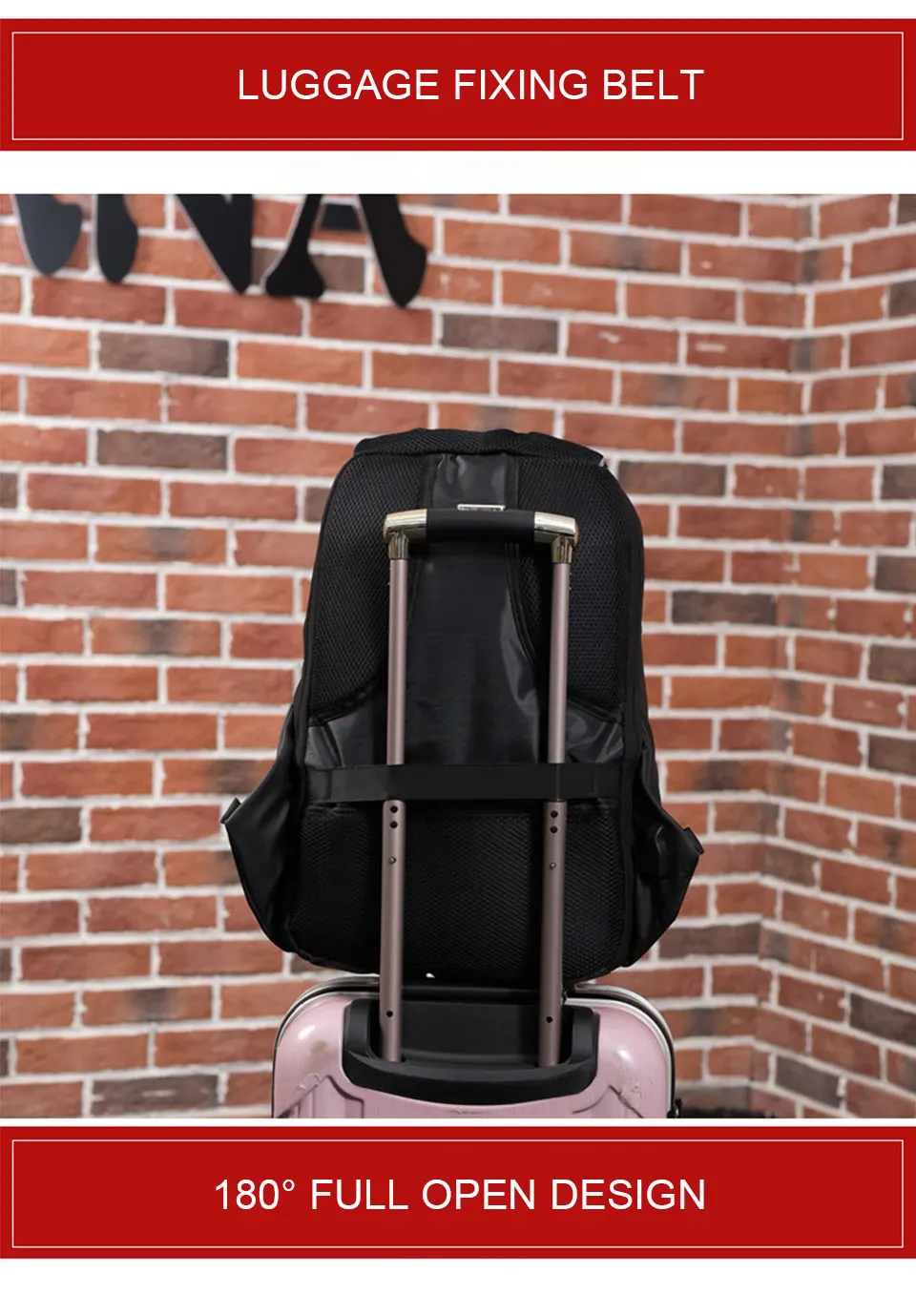 Anti Theft Backpack Men Laptop 17 Inch 15.6 Backpacks Male Waterproof Back Pack USB Charging Notebook Backpacking Travel Bagpack (7)