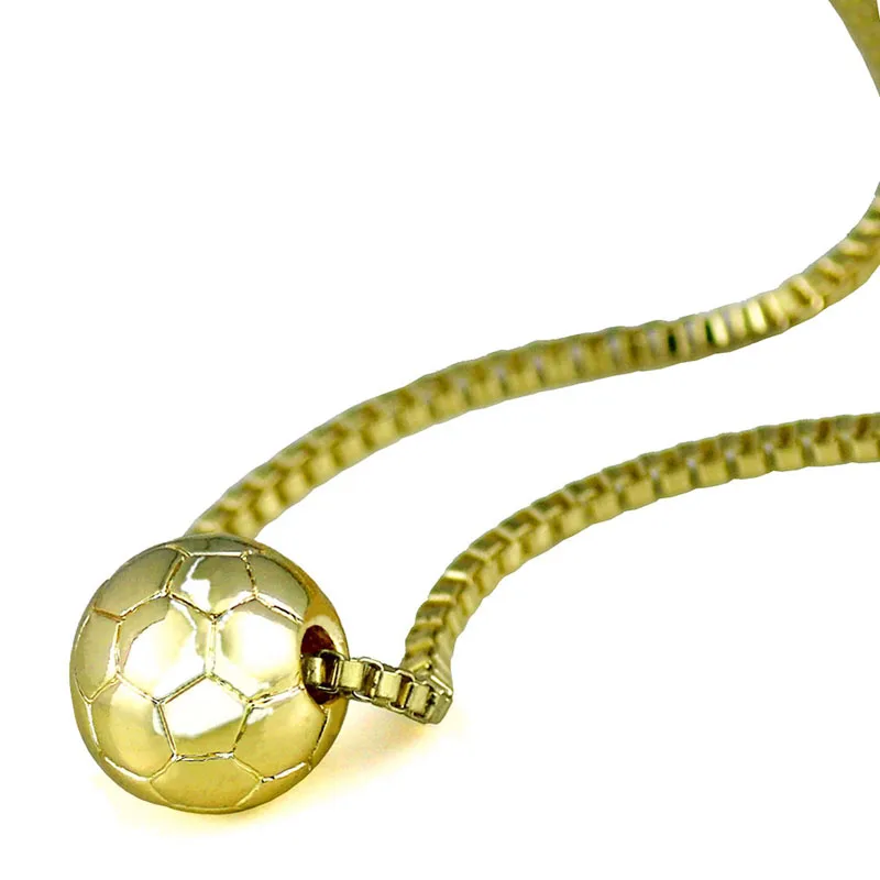 Mini Football Pendant Necklaces For Women Gold Soccer Charms Spring