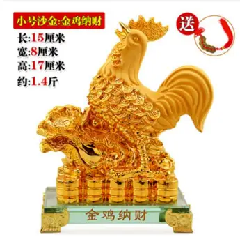 

Cornucopia Zodiac Feng Shui lucky cock rooster Home Furnishing craft ornaments