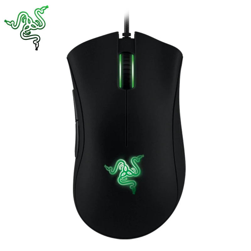 Razer Deathadder 6400dpi Gaming Mouse Laser Wired Mouse Gamer with 5 Buttons Black Gaming Mice