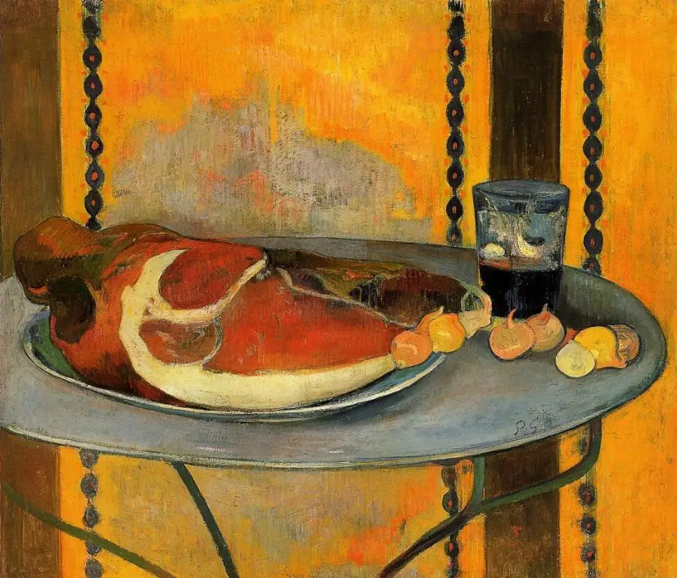 

High quality Oil painting Canvas Reproductions The Ham (1889) by Paul Gauguin hand painted