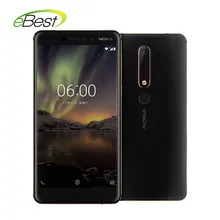 2018 Nokia 6 2nd TA-1054 Android Smartphone 5.5 inch Snapdragon 630 Octa core 16.0MP 3000 mAh 4 GB 64 GB 4G LTE Mobiele telefoon(China)