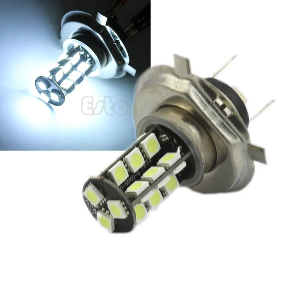 

H4 5050 27-LED LED Fog Signal Light Bulb Lamp White 12V Car Fog Lamp Driving Light