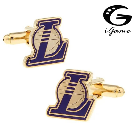 

iGame Factory Price Retail French Cufflinks For Men Brass Material Basketball Football Club Team Design Cuff Links Free Shipping