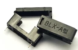 

Free shipping 100pcs x BLX-A type 5*20MM With lid 5X20 fuse holder Black Pitch about 23MM