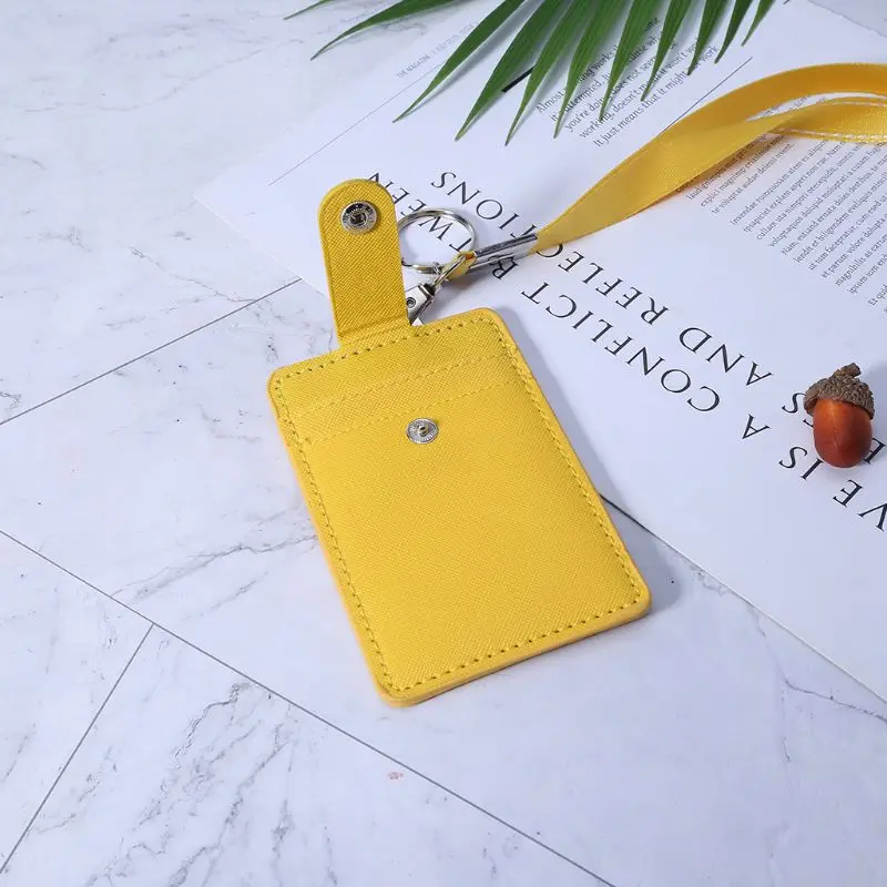 SimpleLif Office Work School ID Card Badge Holder Coin Wallet Purse with Keyring Rope Layards Neck Strap