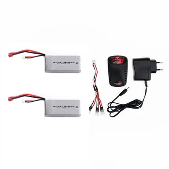 

2 3 pcs 2S 7.4V 2700mah 20C Max 30C with 3s balance charger for Wltoys 12428 12423 1:12 RC Car Spare parts Rc Lipo Battery
