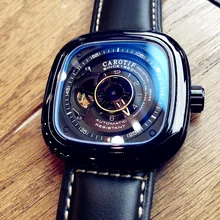 Fashion Luxury Square Men's Watch Automatic Mechanical Tourbillon Watch Skeleton Large Dial Waterproof Leather Strap Hot Sale Fashion Luxury Square Men's Watch Automatic Mechanical Tourbillon Watch Skeleton Large Dial Waterproof Leather Strap Hot Sale