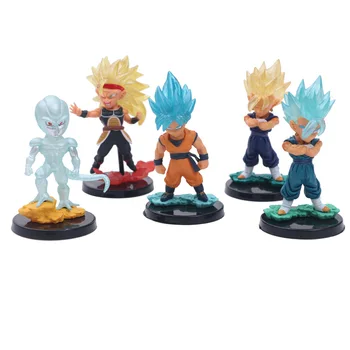 

Anime Dragon Ball Z Super Saiyan Son Goku Vegeta Son Gohan Goten Frieza PVC Action Figure Collectible Model Kids Toys Doll 10cm