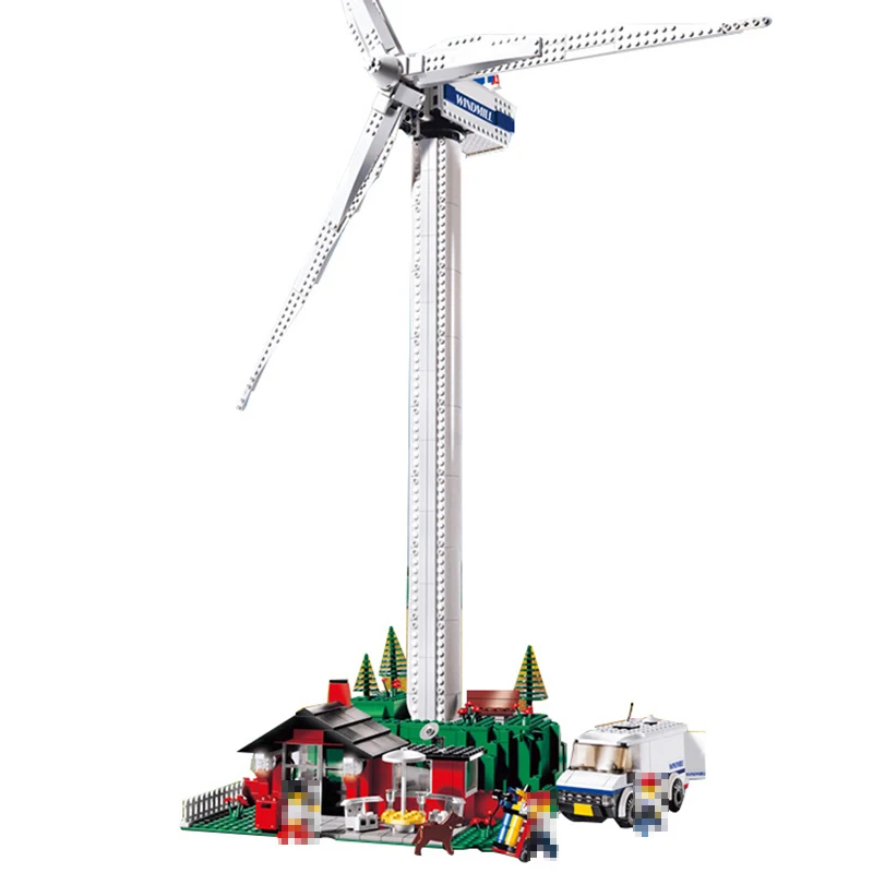 

Compatible with Lego Technic 4999 model 37001 873pcs Creative Vestas Windmill Turbine building blocks bricks toys for children