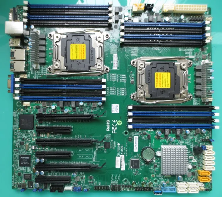 Для Supermicro X10DRI используется сервер/настольная материнская плата двойной процессор C612 разъем R LGA 2011-3 DDR4 ECC E5-2600 V3 V4