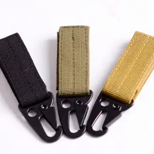 Шт. 1 шт. нейлоновая тесьма карабины Olecranon крюк брелок для ключей ремень d-кольцо бутылка висит тактический рюкзак дорожные наборы - изображение