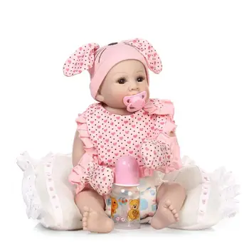 

50CM Full Silicone Bebe Reborn Baby Dolls Lifelike Newborn Babies Alive Doll for Child Bath Shower Bedtime Toy Doll