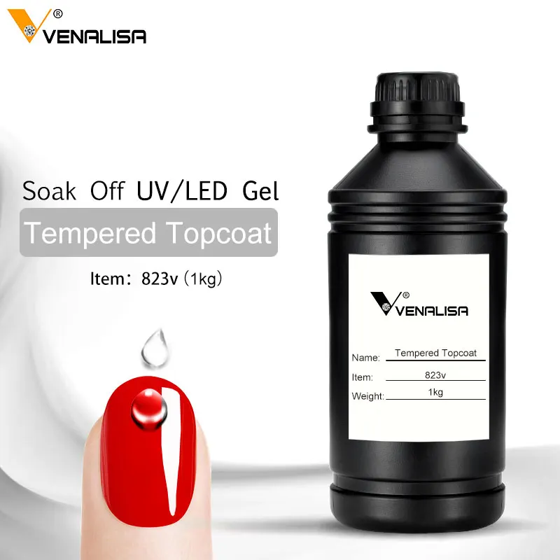 Kaufen VENALISA 1KG GROß Gute Qualität Basis Mantel Primer Tränken Weg Top Mantel Keine Wischen Top Mantel Gummi Basis  matte Top Gel