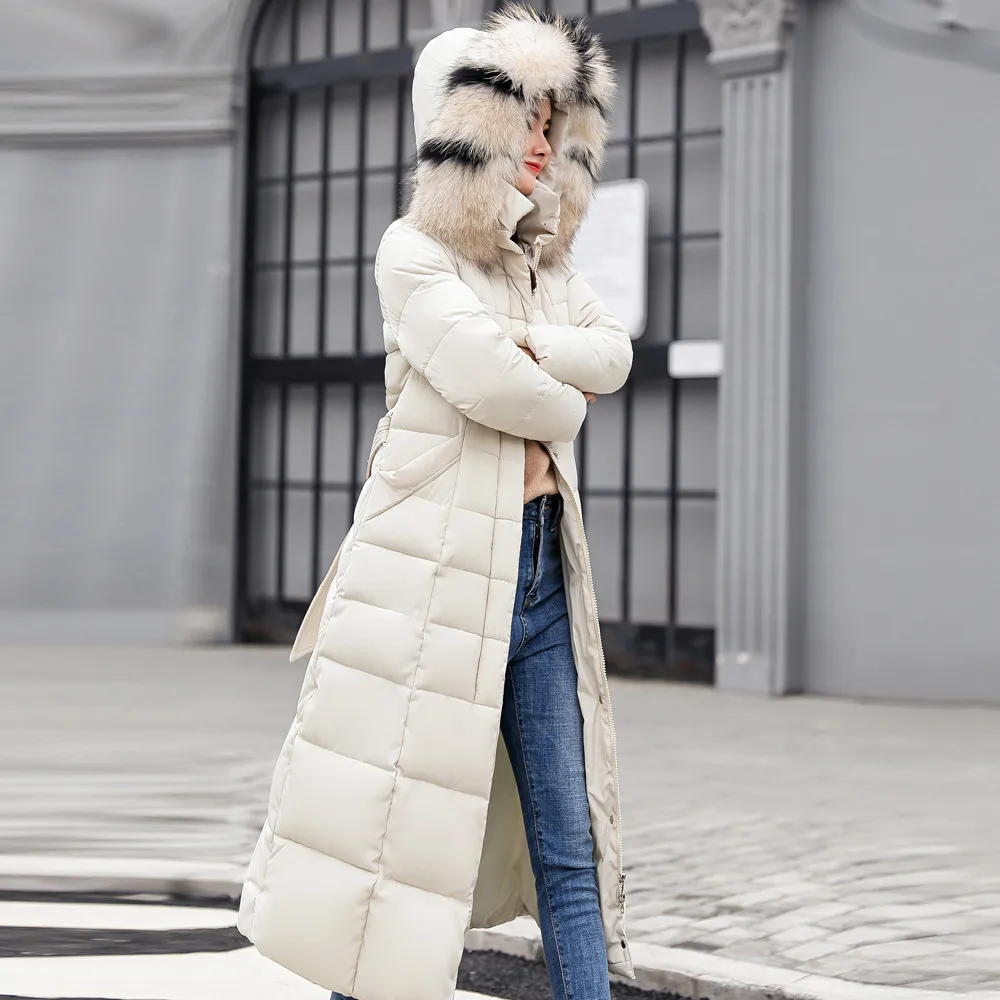 FREE OSTRICH Clothes coat Women Outerwear Fur Hooded Coat Long Cotton-padded Jackets Pocket Coats and Jacket women coat Winter