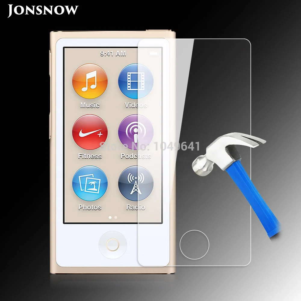 

JONSNOW Tempered Glass Film for iPod Nano 7 Screen Protector 9H 2.5D Front LCD Explosion-proof HD pelicula de vidro