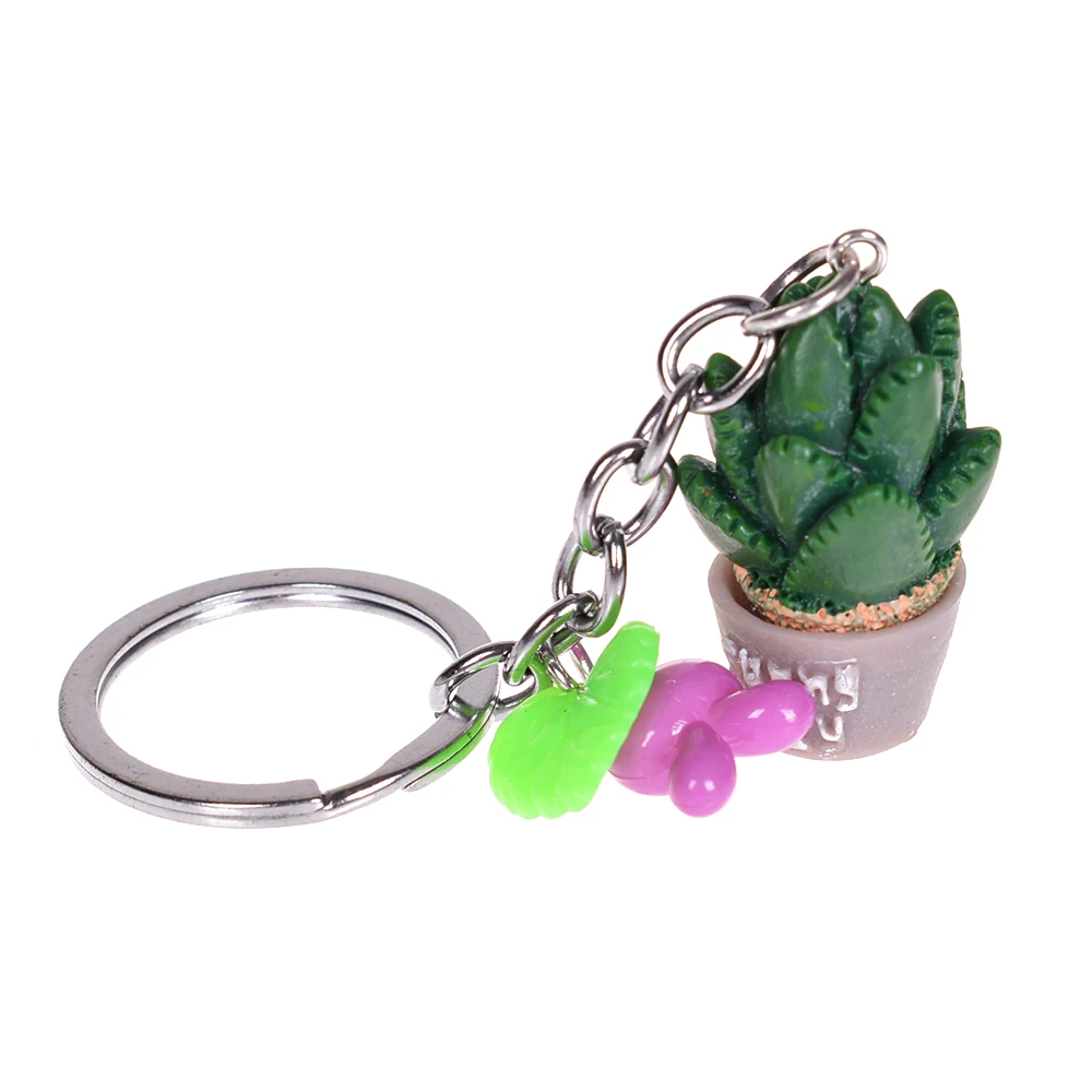 

Cactus Metal Keyring Keychain Charm Pendant Purse Bag Car Key Decor Gift