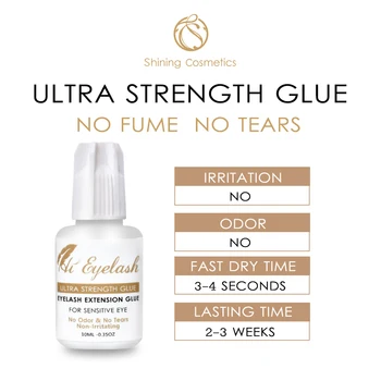 

3pcs 10ml Hieyelash 3-4seconds Eyelash Extension Glue Professional No Odor No Tear Made In Korea Glue