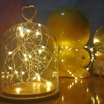 

Led Button Battery Copper Wire Decorative String Garden Decorative Led Lamp Creative Bottle Lantern Home Decoration DropShipping