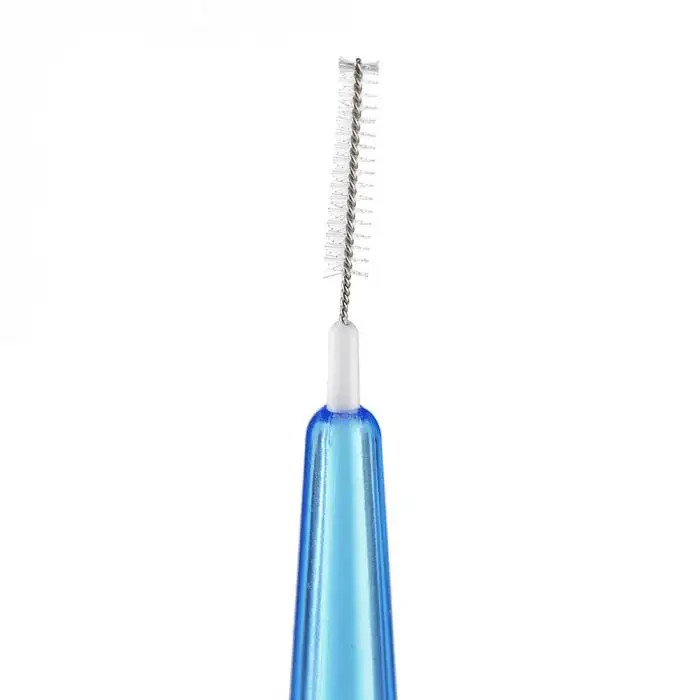 60 шт./кор. 0,7 мм для ухода за межзубным пространством щетка для чистки зубов инструмент для ухода за полостью рта зубочистка мягкая Стоматологическая Зубная щётка двухтактный кисти 669