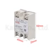 SSR -10DA 25DA 40DA DC control | AC SSR white shell, relais à une phase et à l'état solide ► Photo 3/6