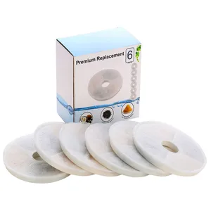 6 шт. фильтр с активированным углем для Catit автоматический питомец питьевой фонтан фильтр собака котенок вода питьевой фонтан Pet фильтр - изображение