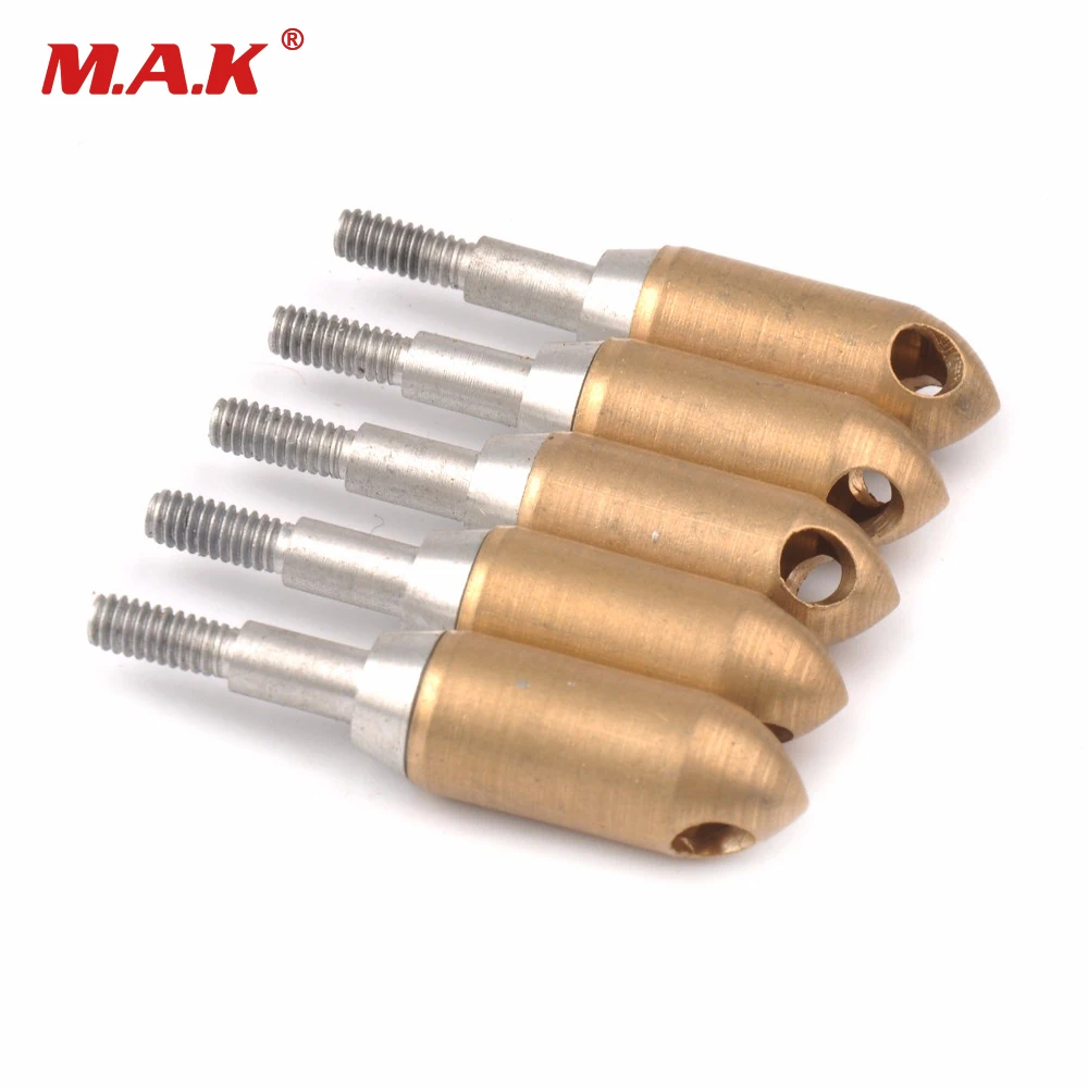 6Pcs/lot Arrowheads Field Point Whistle Broadhead Copper Arrowhead For