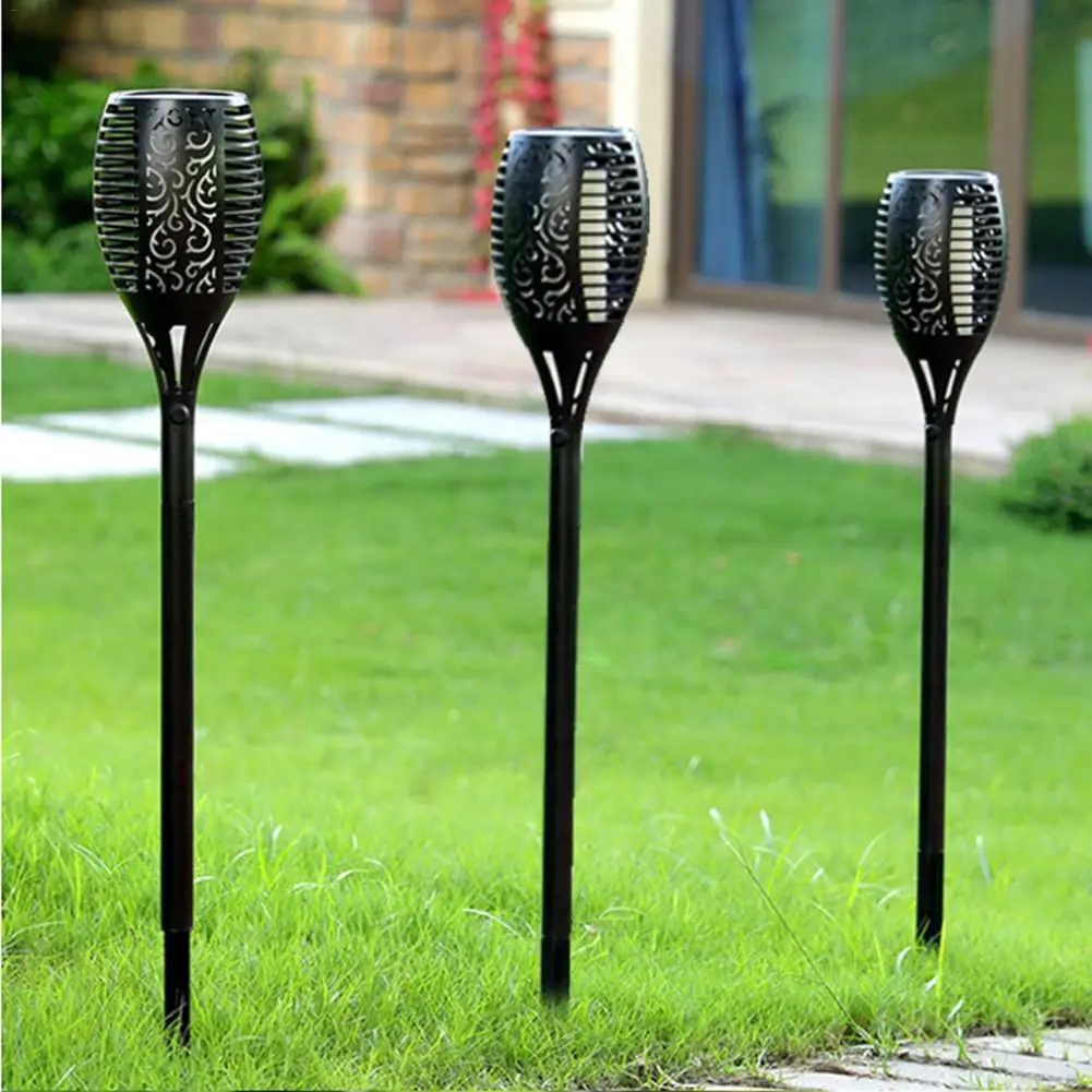 

RGB 96 LED Solar Street Light Torch Flame Flashing Waterproof Human Body Sensor Energy Saving Outdoor Garden Villa Path Light