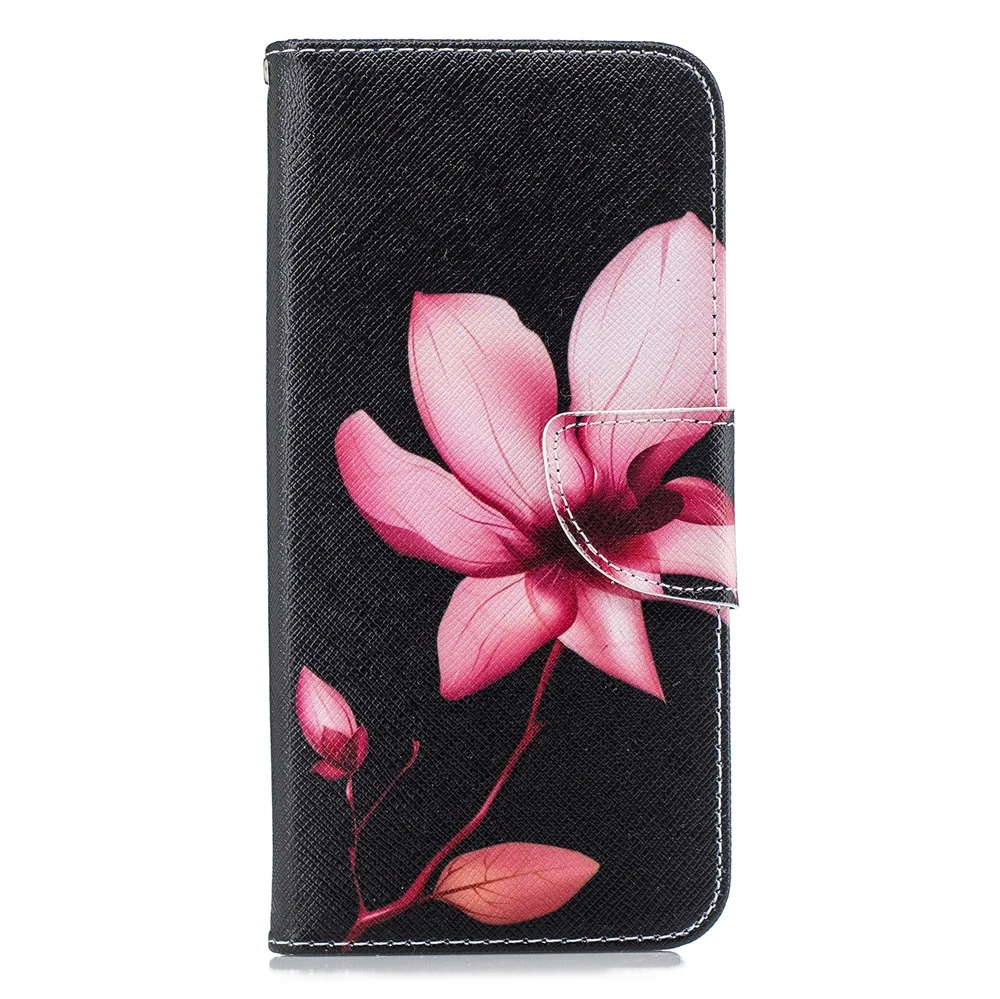 Чехол книжка из искусственной кожи для Huawei Mate 20 pro откидной со встроенными