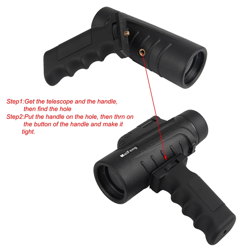 Монокулярный телескоп 10X42 с функцией ночного видения HD призма Spyglass ручкой и