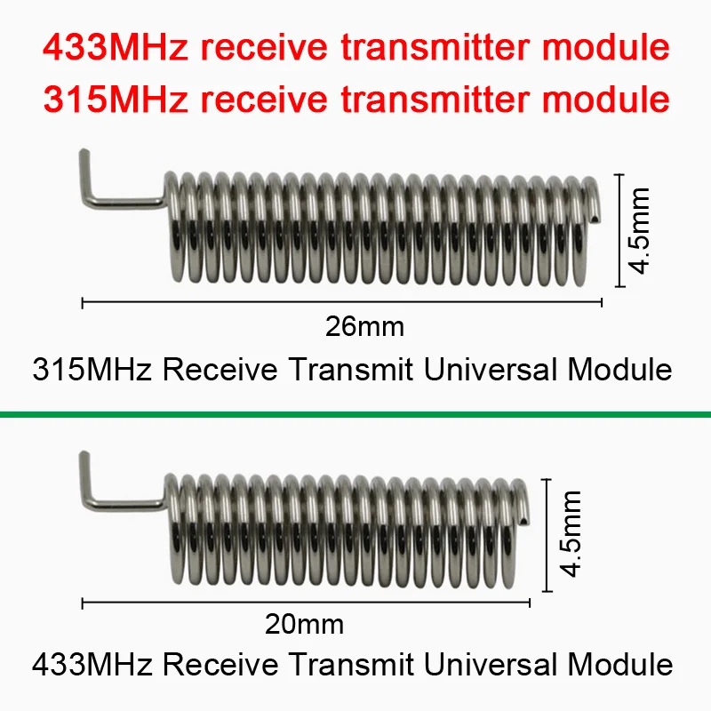 433 МГц/315 МГц антенна для 433 МГц/315 мгц радиочастотный приемник и модуль передатчика для беспроводных пультов дистанционного управления 2 шт./1 комплект