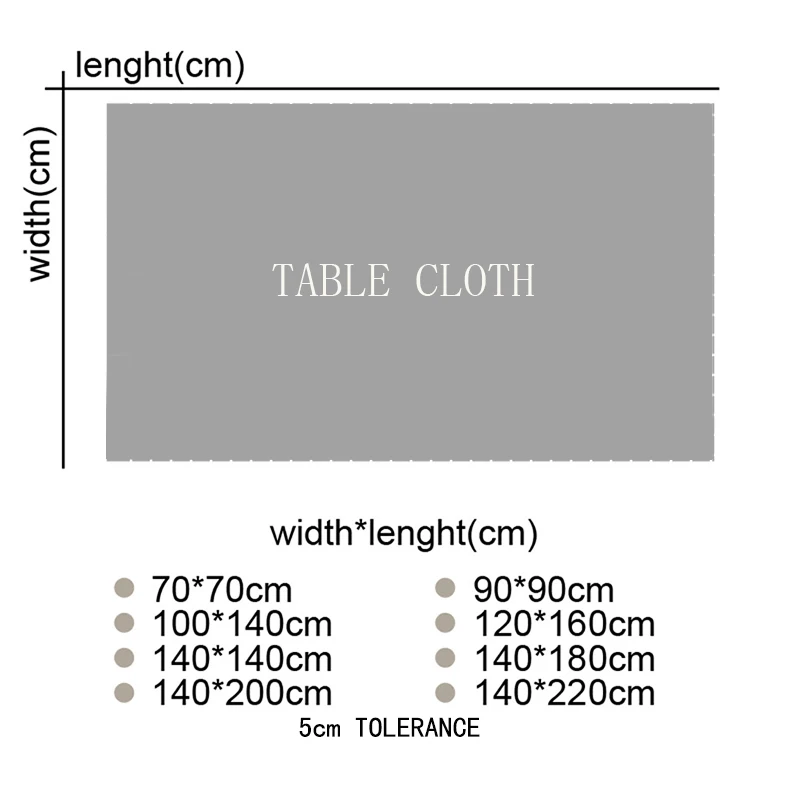 Flower Print Decorative Vinyl Tablecloth Cotton Linen Outdoor Rectangle Dining Table Cover BirthdayFor Kitchen Tafelkleed Zwart