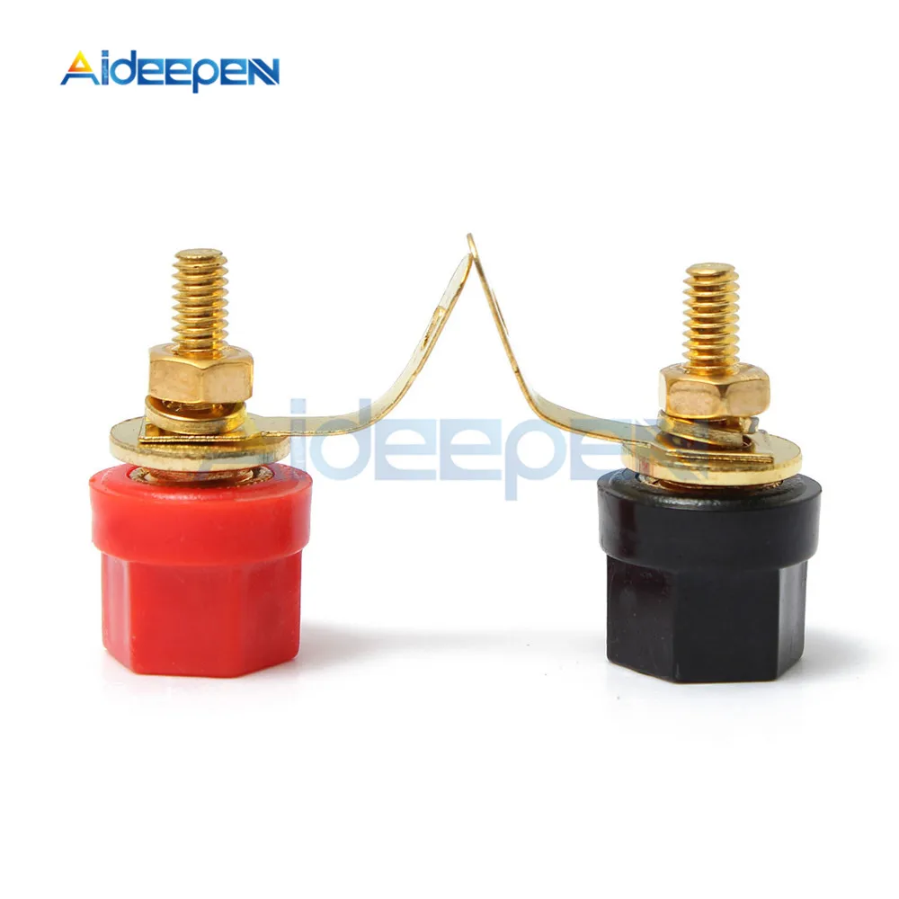 

5Pairs 10PCS JS-910B 4mm Banana Plug Jack Socket Female Binding Post For Speaker Audio Terminals Splice