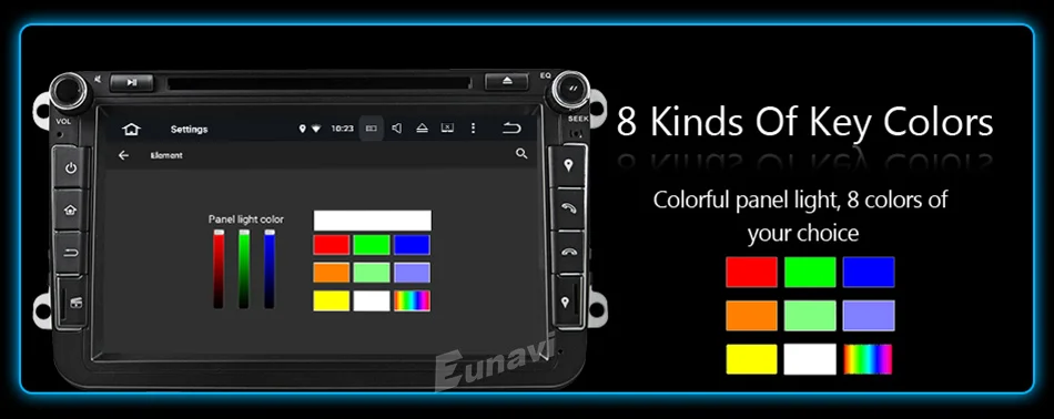 Best Eunavi Android 8.0 Octa Core 4GB RAM Car DVD for VW Passat CC Polo GOLF 5 6 Touran EOS T5 Sharan Jetta Tiguan GPS Radio Seat A 23