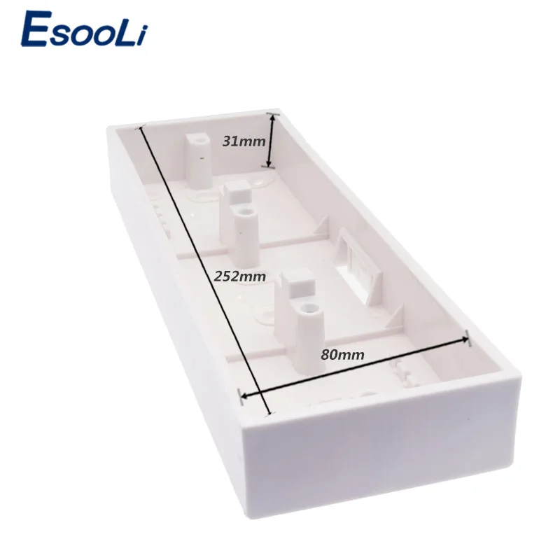 Внешняя Монтажная коробка Esooli 258 мм * 86 34 для типа тройного сенсорного