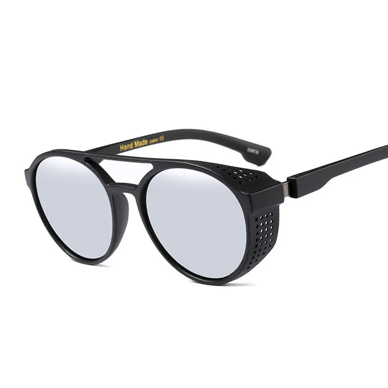 Ретро стимпанк Солнцезащитные очки винтажные мужские очки круглые полые солнечные очки паровые панк Солнцезащитные очки Классические готические очки