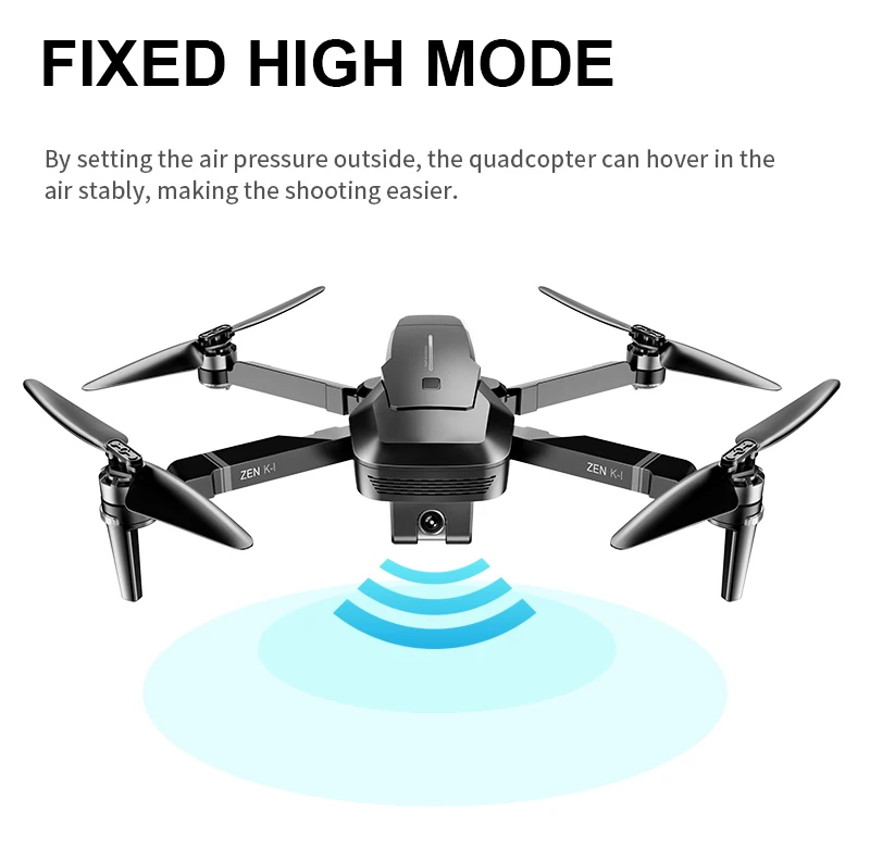 Visuo ZEN K1 GPS RC Drone с 50-кратным зумом 4K Широкоугольный HD Двойная камера 5G Wi-Fi FPV Бесщеточный мотор Полет 28 минут Дрон против F11