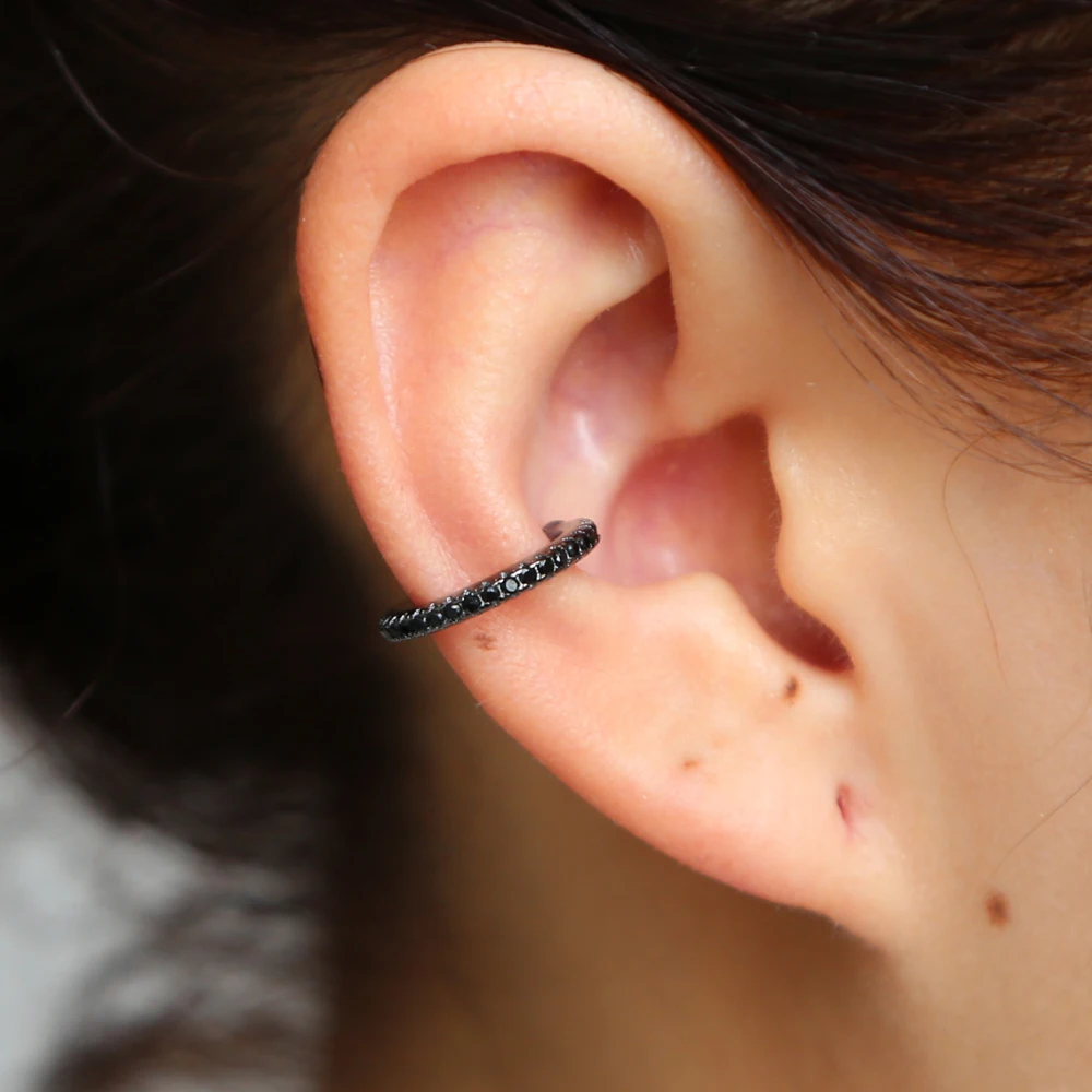 New 925 Sterling Silver Mix Three Color No Pierced Stack Small Sized New 925 Sterling Silver Mix Three Color No Pierced Stack Small Sized Little Earring Cuff Ear Micro Pave Cz Circle In Clip Earrings From