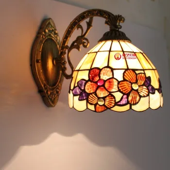 

Shell wall bathroom mirror light steel wall lamp wall lamp bedside lamp wall lamp home garden