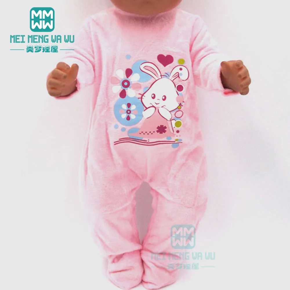 Одежда для куклы подходит 43 см игрушка новорожденная кукла аксессуары детская белая футболка+ джинсовые штаны