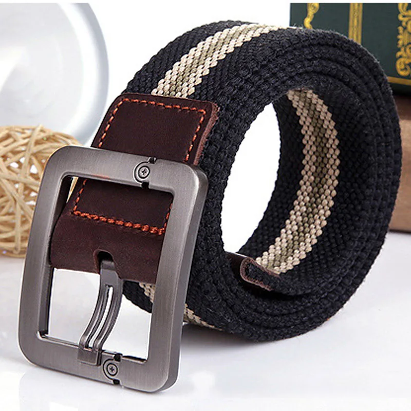 Canvas belt for men tactics woven belt canvas belts Casual pants Cool