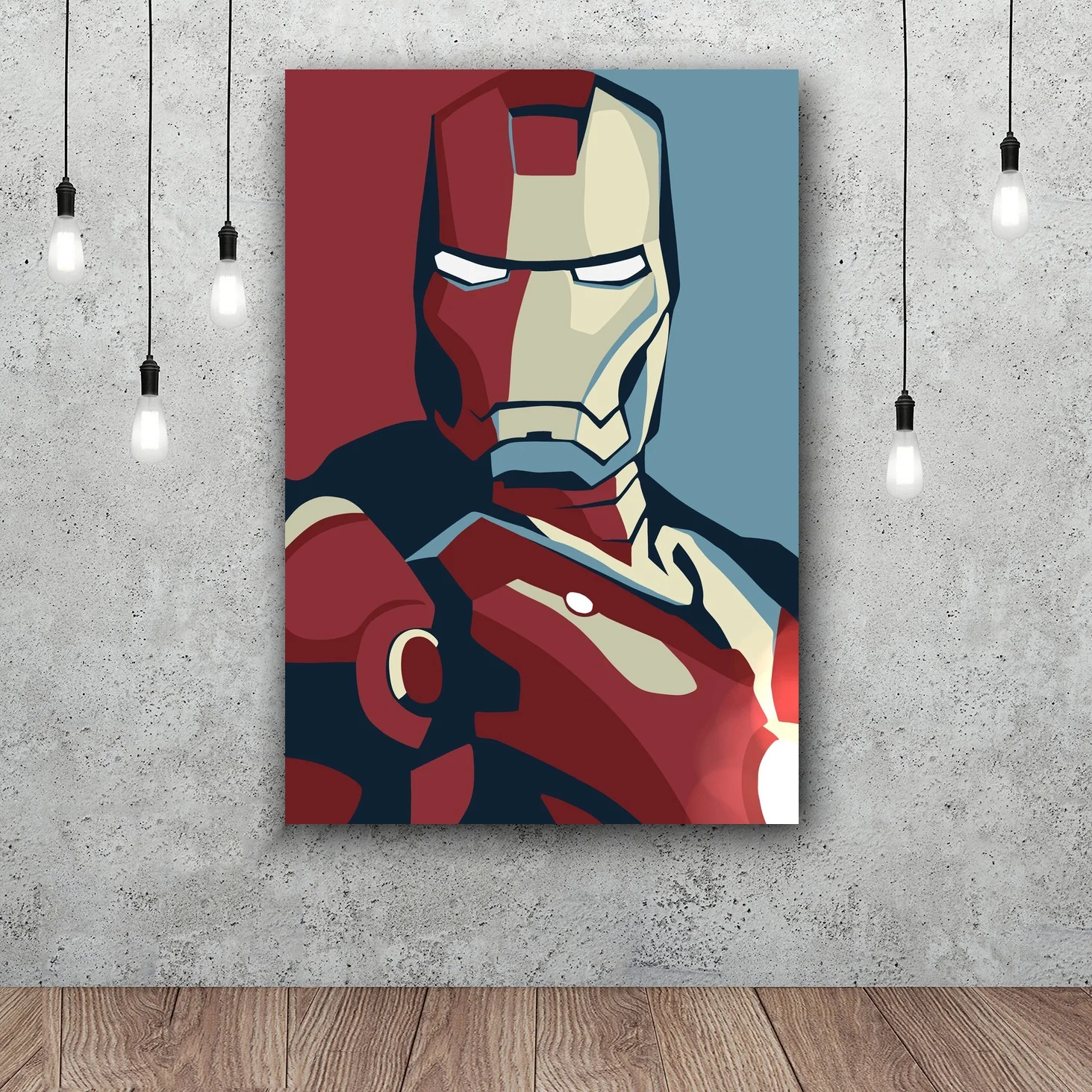 Iron Man Iron Man Art Silk Wall Postersin Painting & Calligraphy from