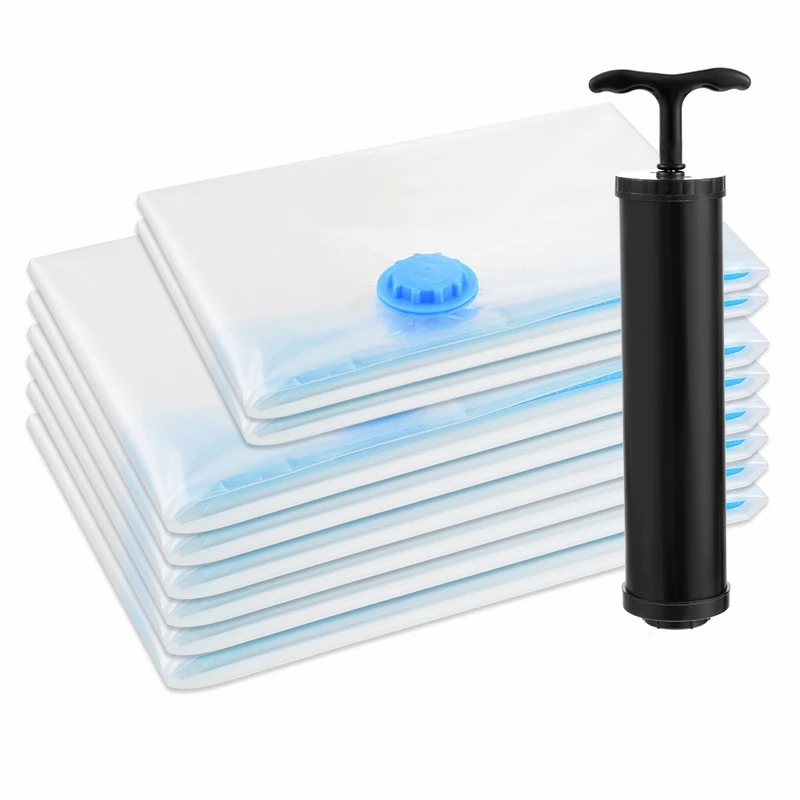 

Urijk Foldable Compressed Organizer Saving Space Seal Storage Bags Extra Large Size Vacuum Compression Bag For Clothes