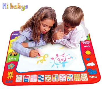 

80 x 60cm 30x20cm Baby Kids Add Water With Magic Pen Doodle Painting Picture Water Drawing Play Mat Learning Drawing Toys
