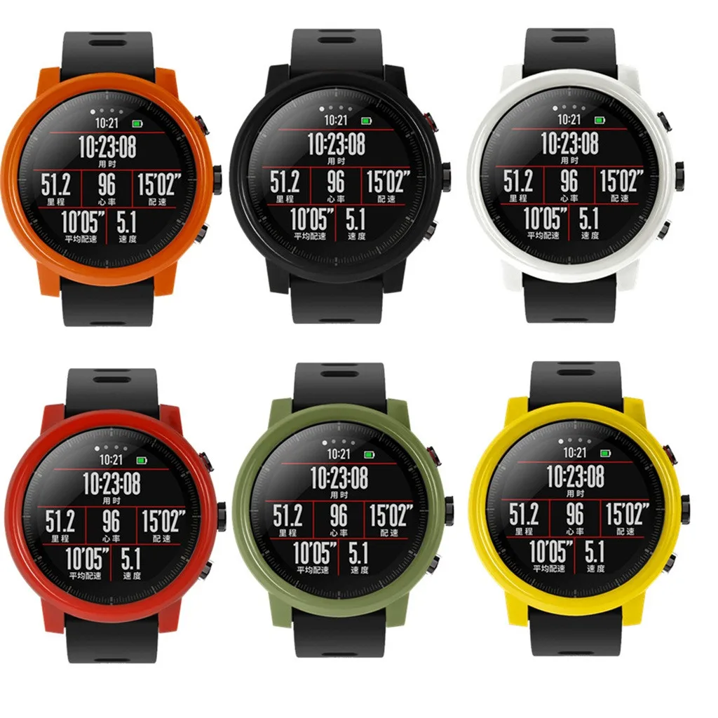 Модные ПК чехол покрытие часов AMAZFIT 2/2 S Stratos часы с экран протектор для Xiaomi Huami Cubierta protectora #10