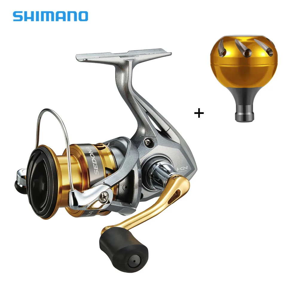 

Shimano SEDONA FI Spinning Reel with Extra Handle Knob 5.0:1/6.2:1 Gear Ratio 3+1BB Hagane Gear G Free Body Fishing Reel