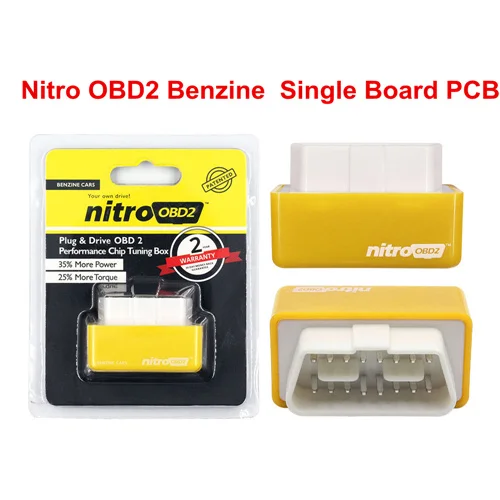 2 слоя PCB NITROOBD2 ECOOBD2 чип тюнинговая коробка ECO OBD2 Nitro OBD2 оригинальная вилка бензин дизель больше мощности крутящий момент экономия топлива - Цвет: Nitro Benzine Single