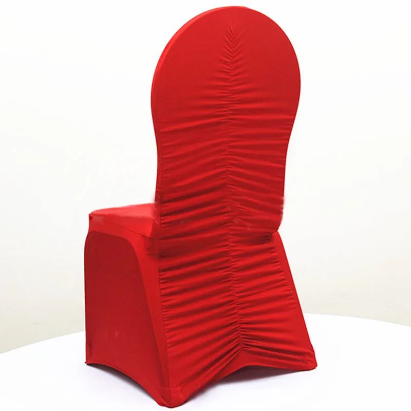 50 шт. эластичные чехлы для стульев из спандекса с рюшами|stretching chair|spandex stretch chairruched